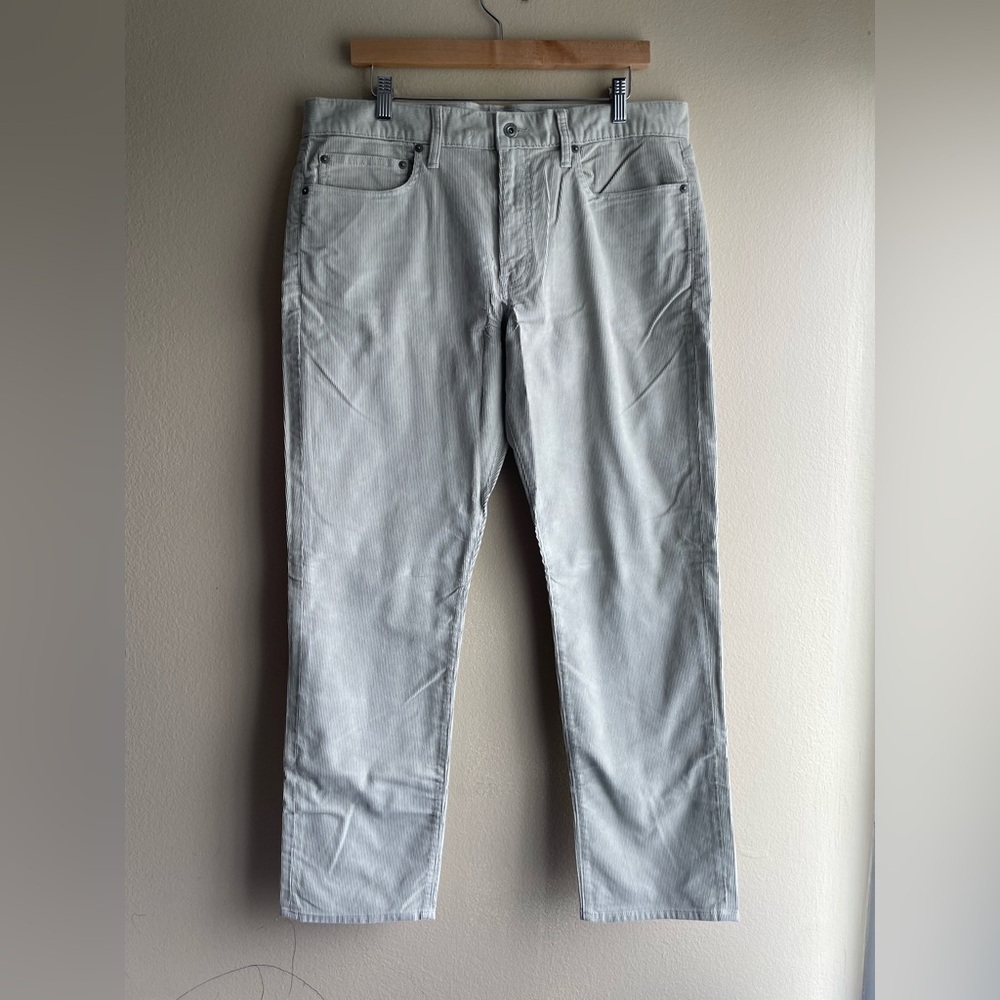 New J.Crew 770 Men Suede Gray Pants Size 34x30